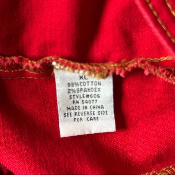 Cabi Red Denim Jacket - Picture 4 of 4